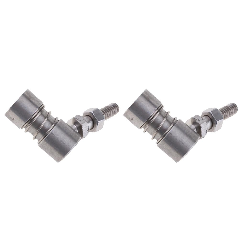 2X 304 Stainless Steel Control Cable Shift Throttle Ball Joint Boat Hardware