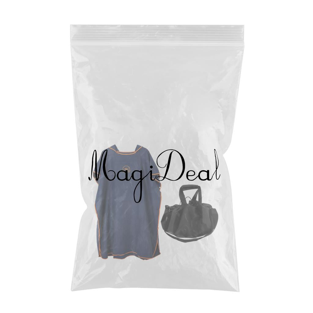 Adult Surf Beach Hood Poncho Wetsuit Changing Robe & Changing Mat Navy Blue