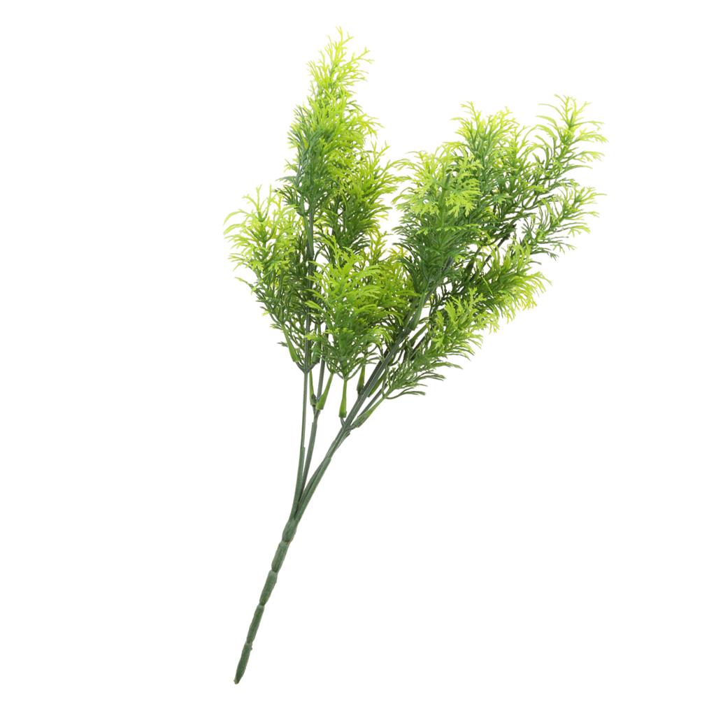 6Pcs 30cm Green Artificial Cedar Tree Home Garden Decoration Conifer Tree