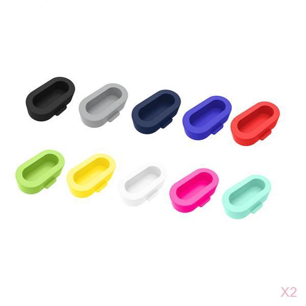 20 Pieces Soft Silicone Anti Dust Plugs for Garmin Fenix 5 Multi Colors