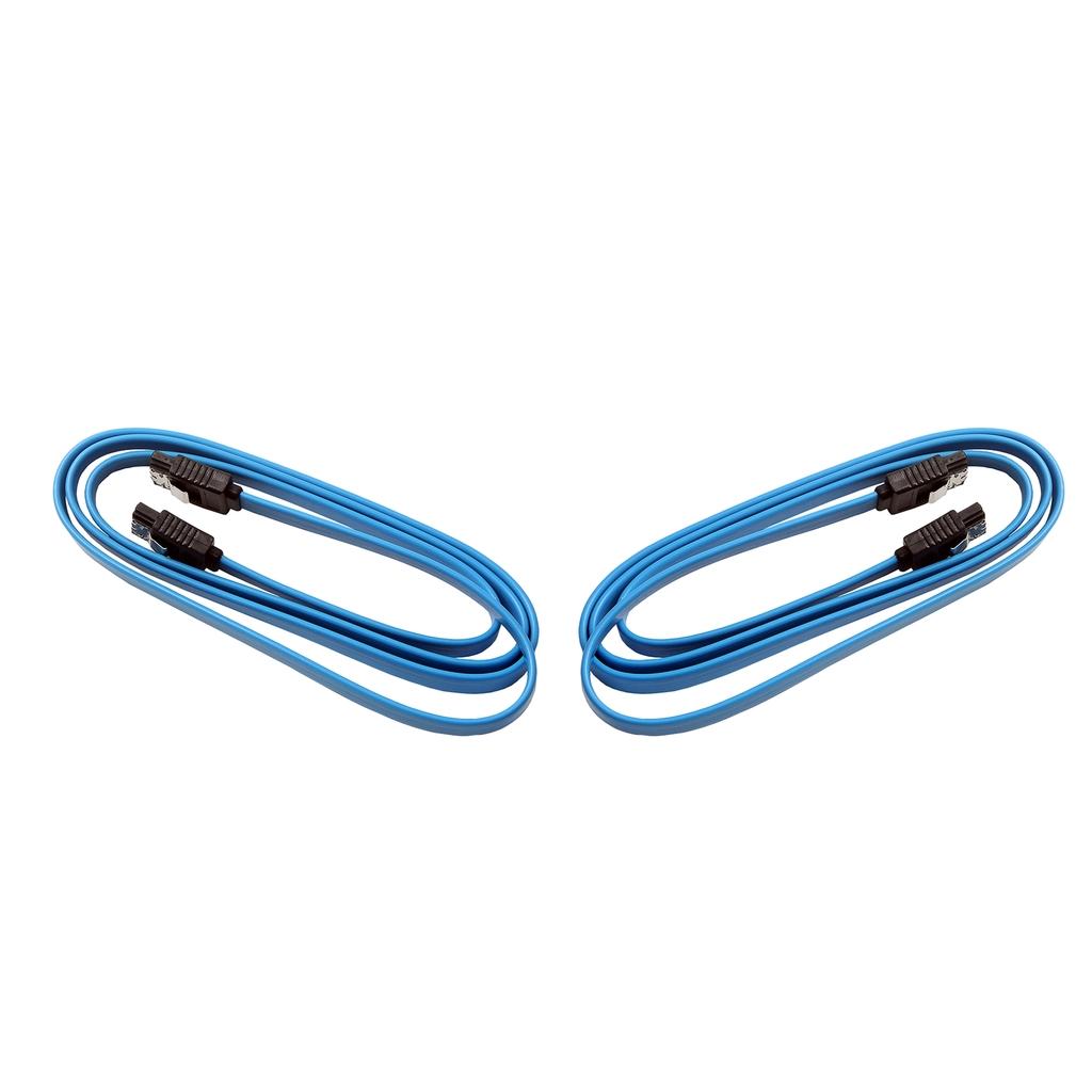 2pcs 1M SATA 3.0 III SATA3 SATAiii High Speed 6GB/s Data Cable Cord Blue