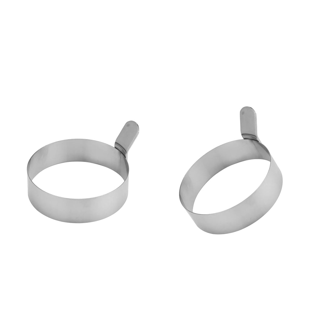 2pcs Nonstick Egg Fryer Round Ring Kitchen Cooker Mold Breakfast Maker 9cm