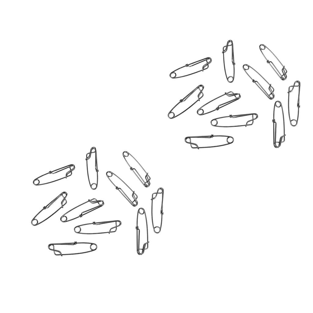 20Pcs Stainless Steel Long Line Longline Clips for Fishing Snapper or Shark