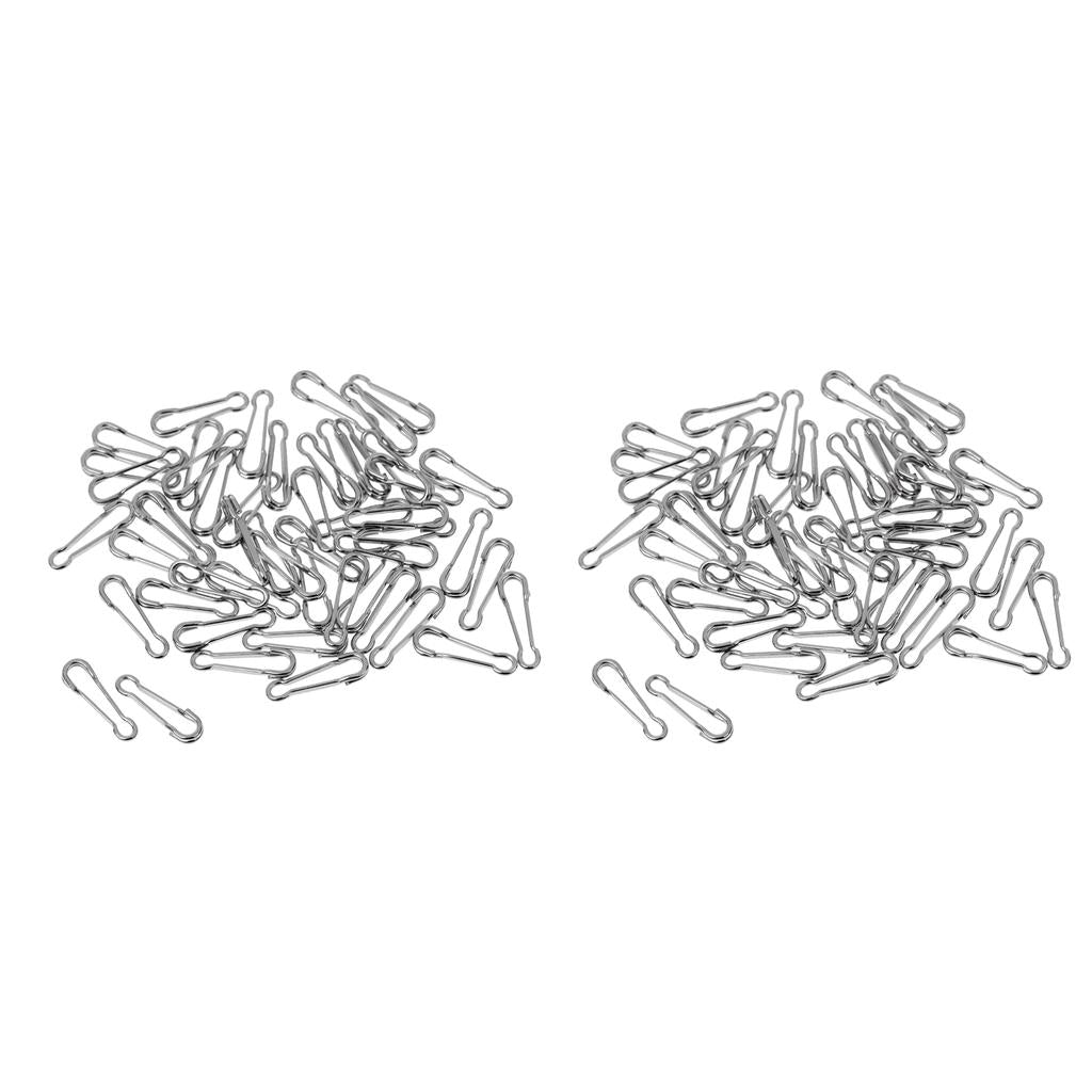 100pcs Fishing Quick Change Hawaiian Snaps Swivels Baits Lures Clip Links