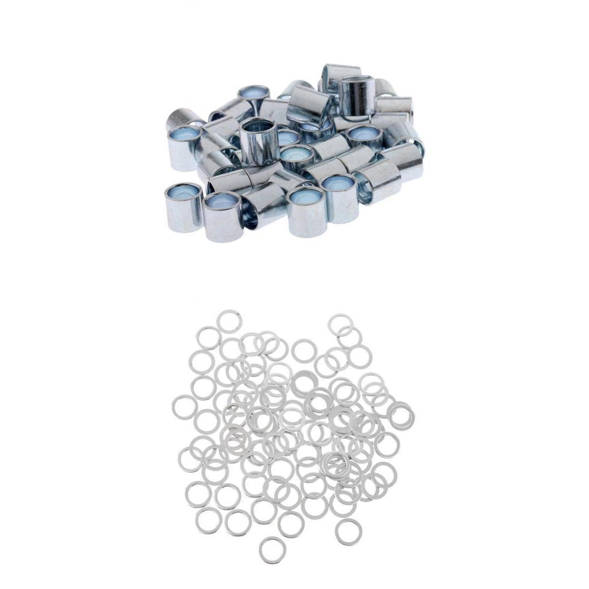 140pcs Skateboard Longboard Hardware Set Speed Washers and Bearing Spacers