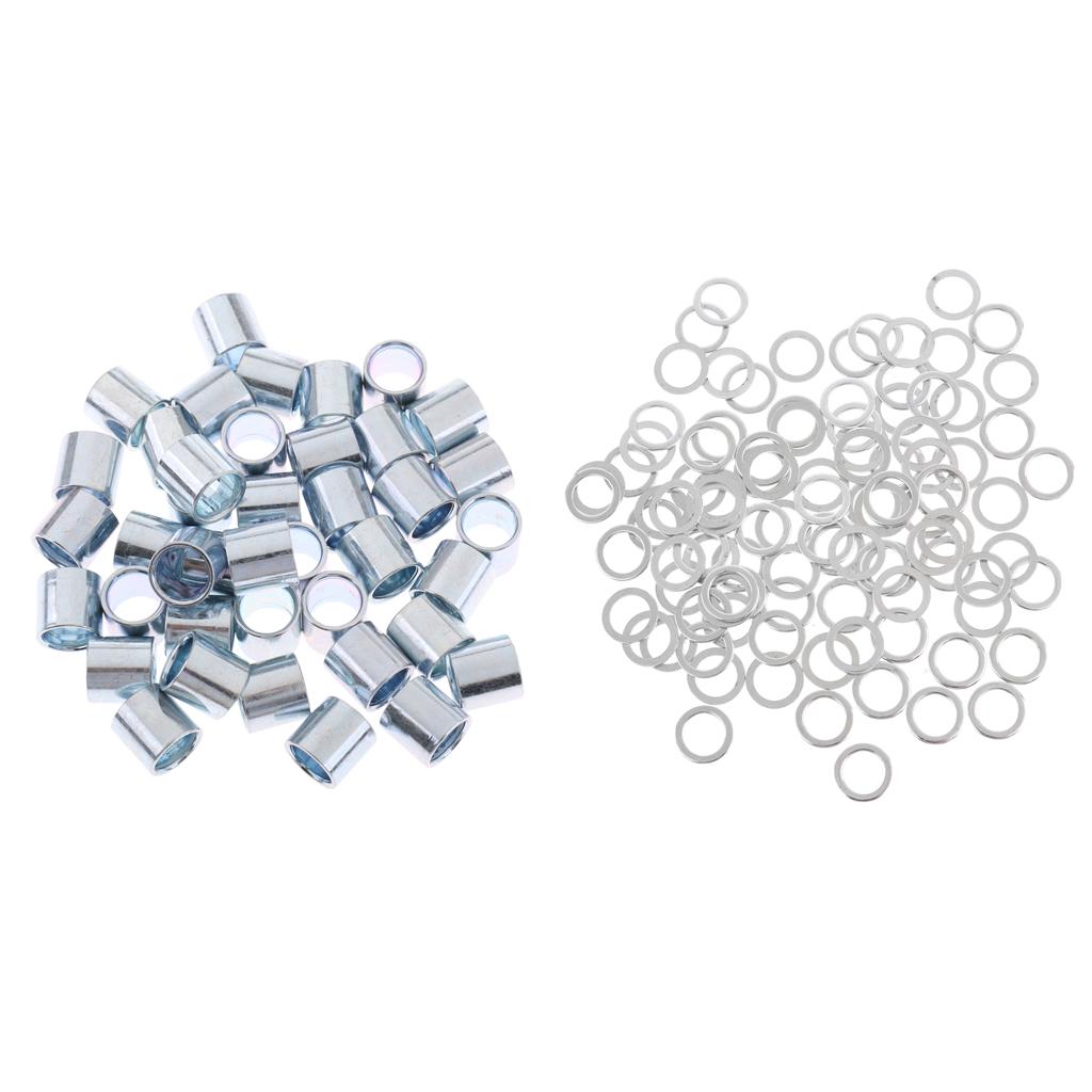 140pcs Skateboard Longboard Hardware Set Speed Washers and Bearing Spacers