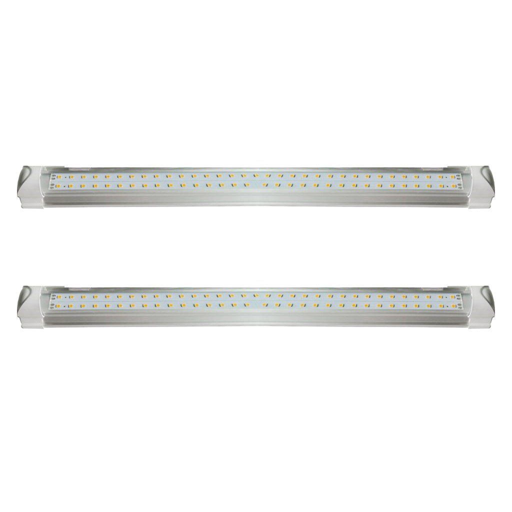 2x 90cm Full Spectrum LED Grow Light Tube Strip Plant Bloom Double Line T8