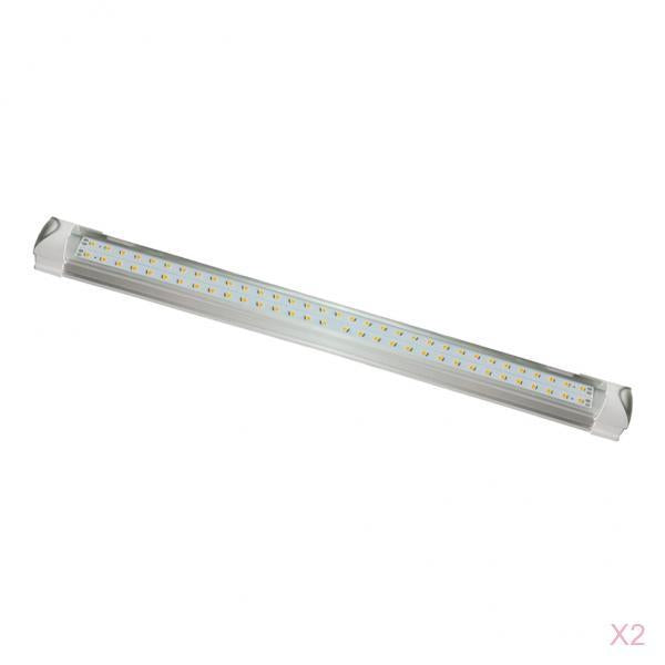 2x 90cm Full Spectrum LED Grow Light Tube Strip Plant Bloom Double Line T8