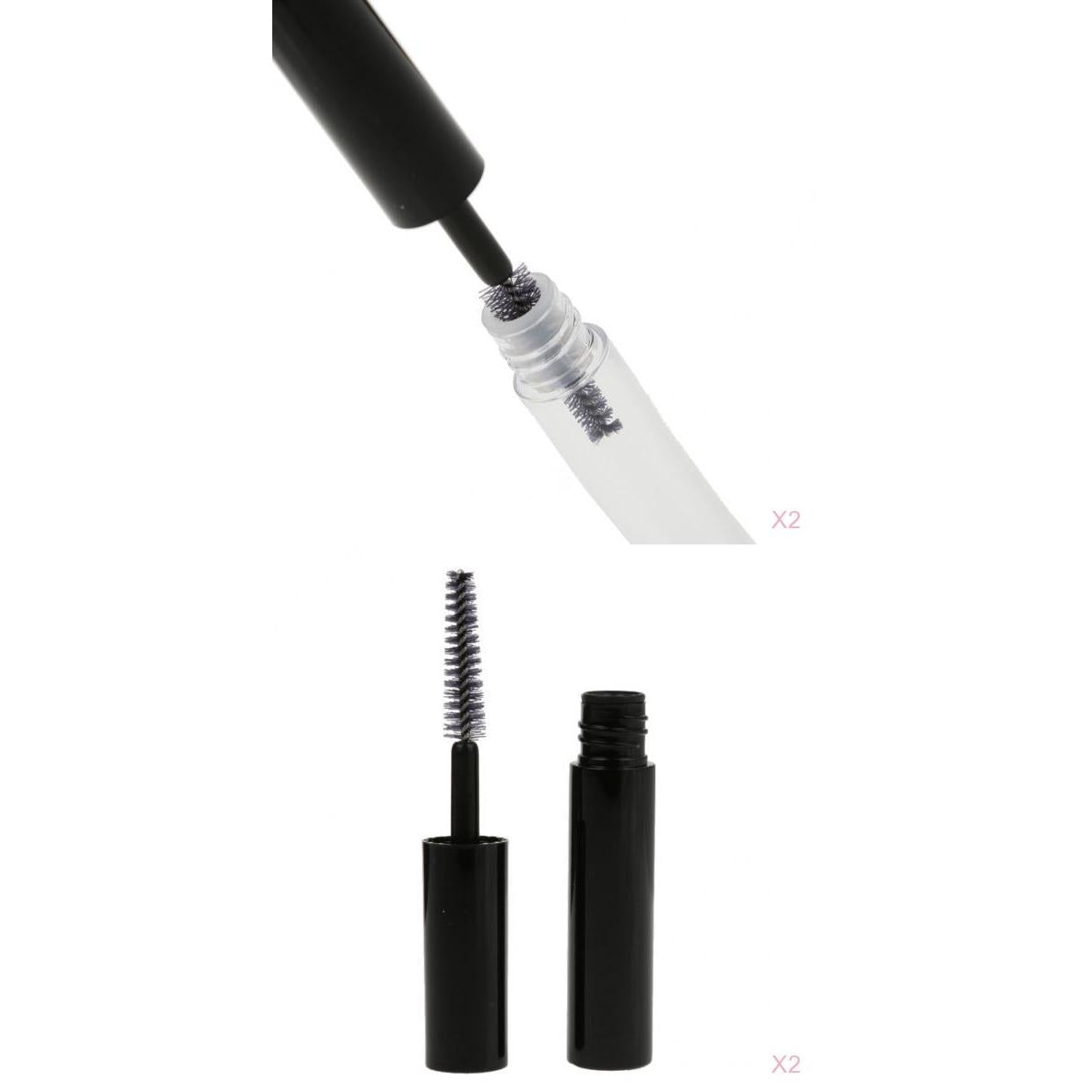 2x 4ML Plastic Empty Mascara Eyelash Growth Bottle Lip Gloss Liquid Tube