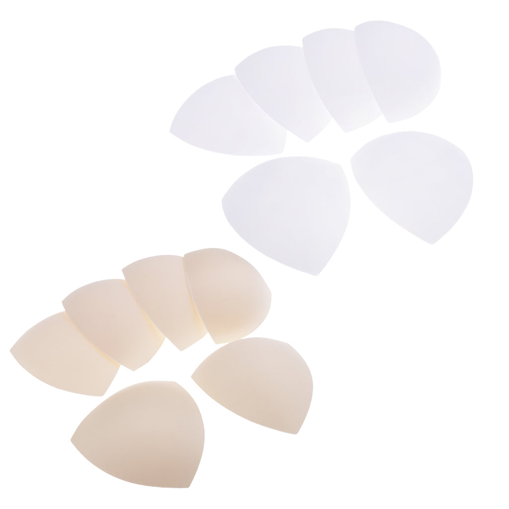 6 Pairs Soft Women's Triangle Bra Pads Inserts for Sports Bra Bikini