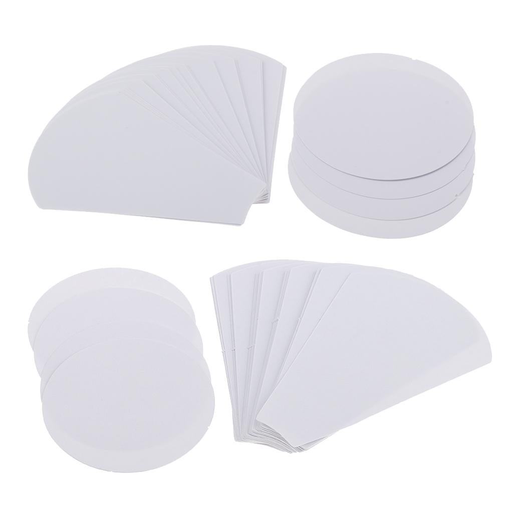 80 Pieces Flower Shape Paper Quilting Templates for Sewing Craft 56mm/71mm