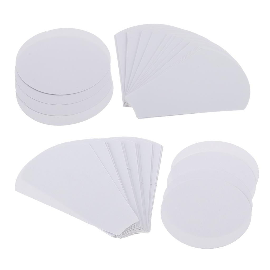 80 Pieces Flower Shape Paper Quilting Templates for Sewing Craft 56mm/71mm