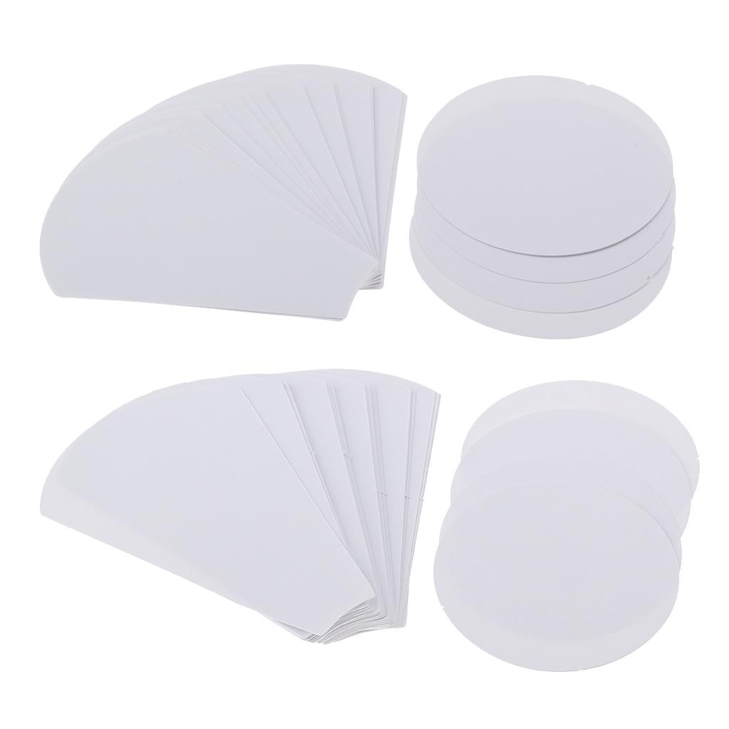 80 Pieces Flower Shape Paper Quilting Templates for Sewing Craft 56mm/71mm
