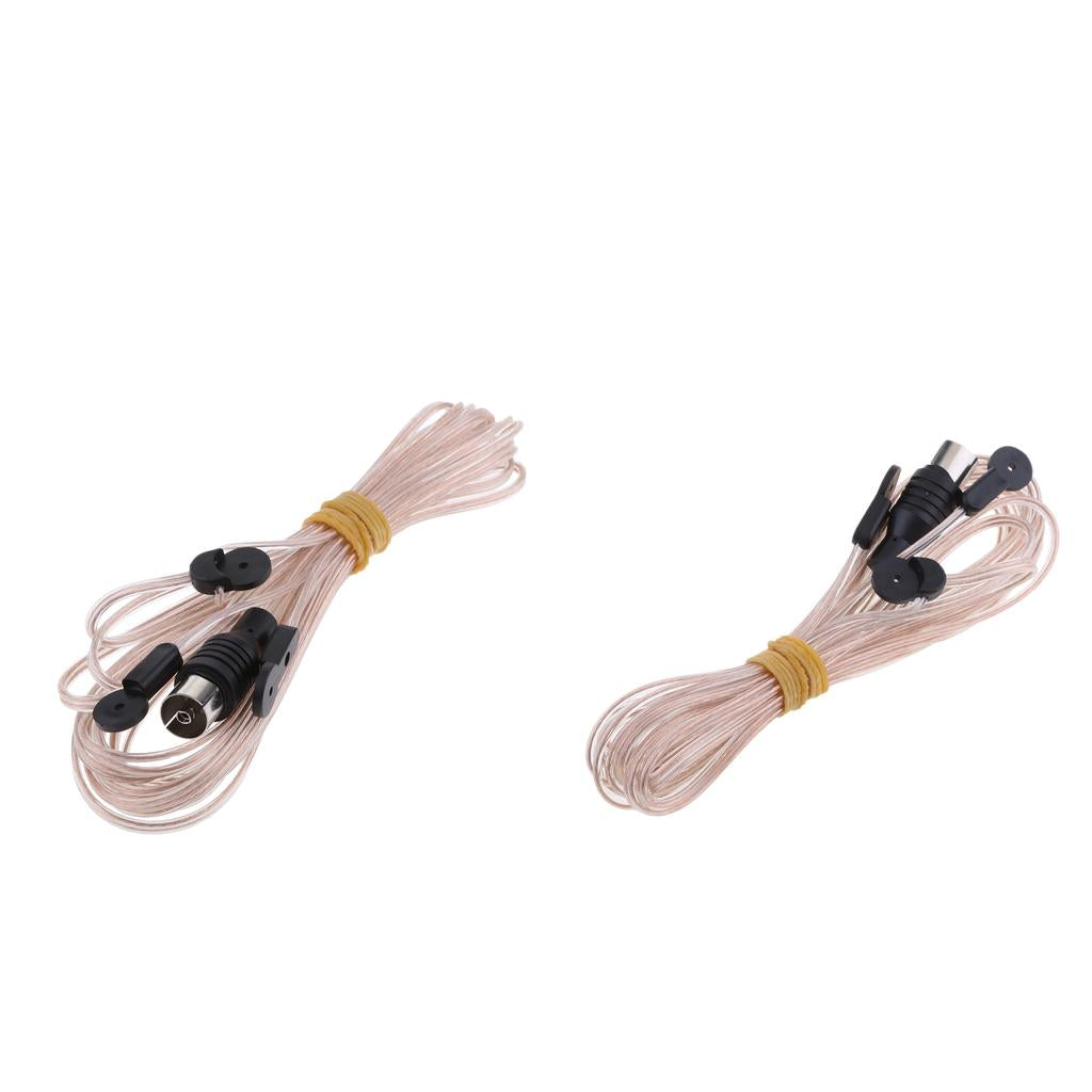 2 Pieces FM Radio Antenna Dipole Antenna for SONY Radio Stereo Receiver