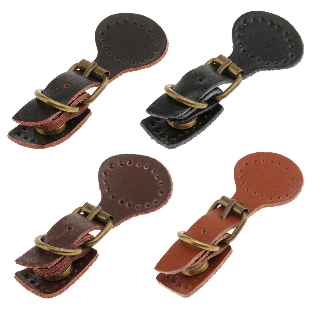 4 Sets Sew on Leather Magnetic Snap Buckles DIY Bag Handbag Replacement