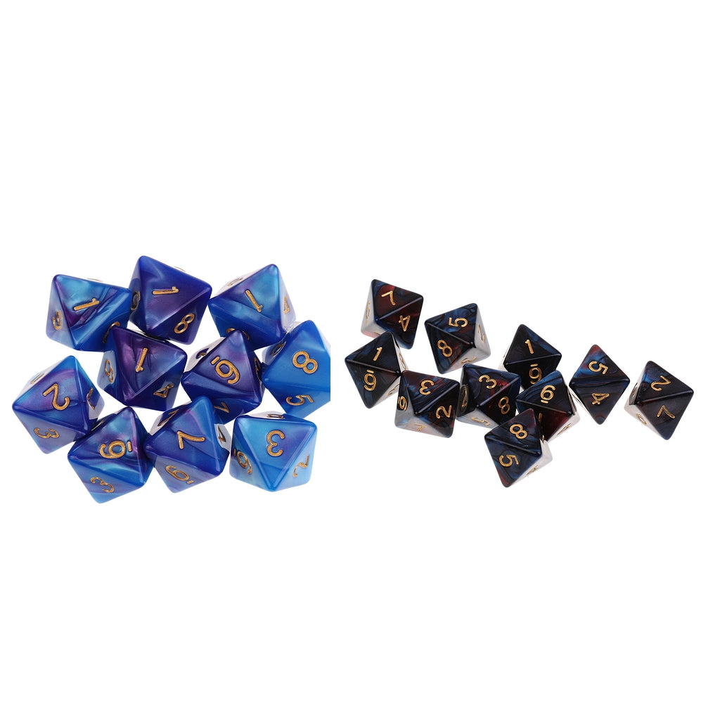 20pcs 8 Sided Dice D8 Polyhedral Dice for Dungeons and Dragons Board Game
