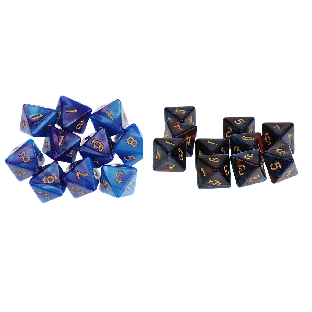 20pcs 8 Sided Dice D8 Polyhedral Dice for Dungeons and Dragons Board Game
