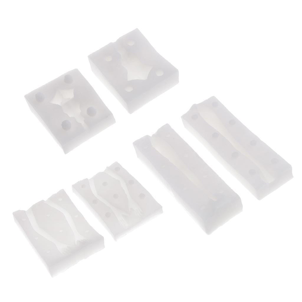3 Set Polymer Clay Molds DIY Doll Bodies Fondant Cake Decorating Mold Tools