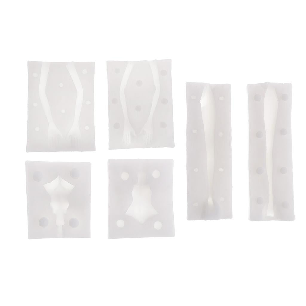 3 Set Polymer Clay Molds DIY Doll Bodies Fondant Cake Decorating Mold Tools