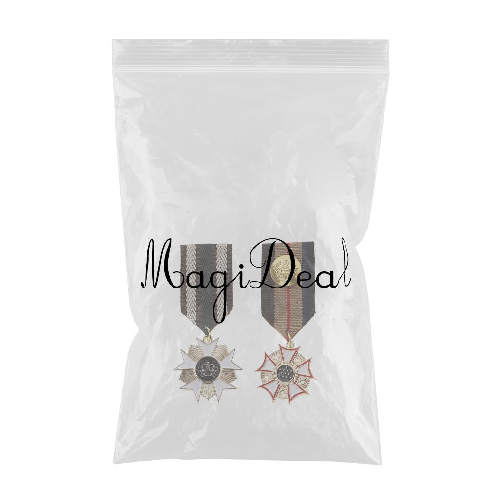 2 Pieces Fabric Medal Pendant Badge Men Women Cospaly Uniform Brooch Pin
