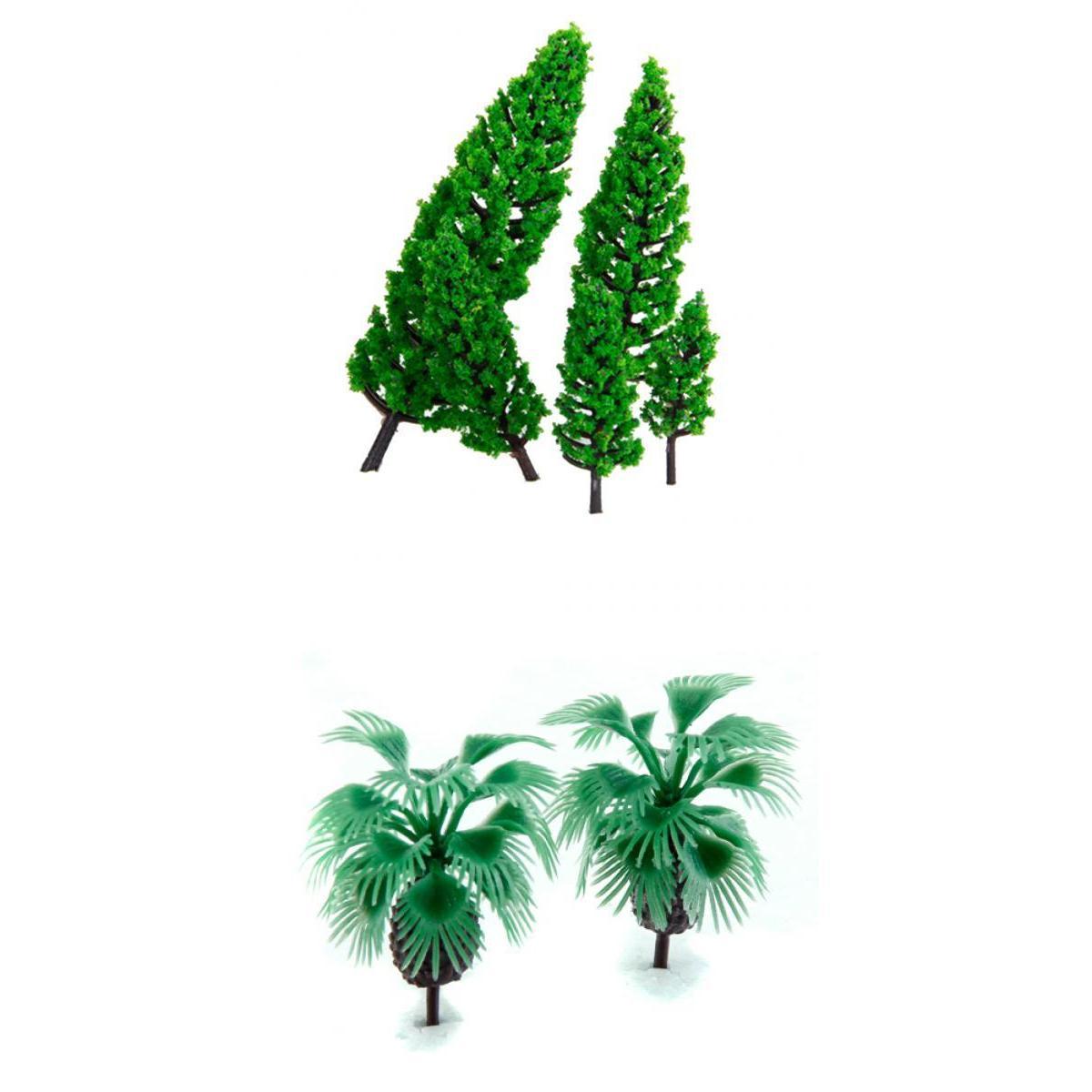 20 Pieces Model Trees Bottle Palm Trees Layout Train Scenery Landscape