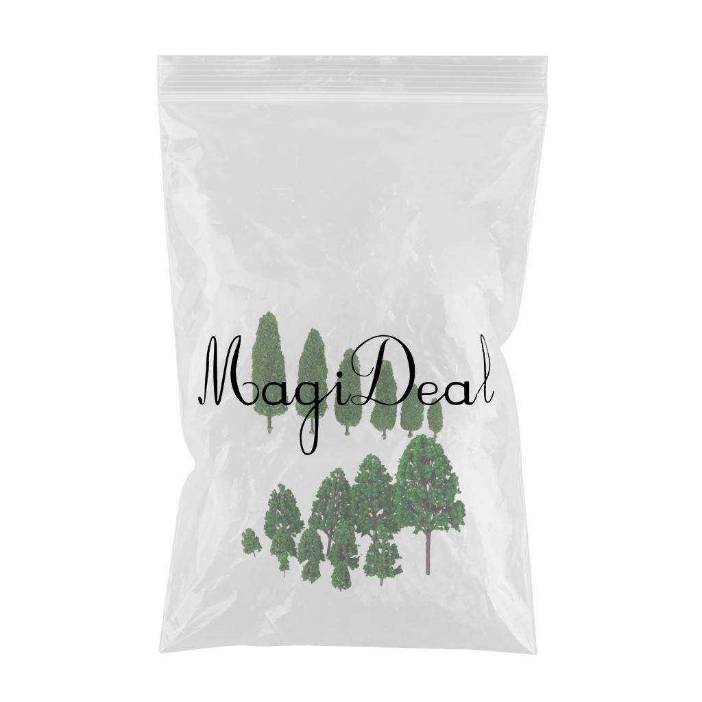 18 Pcs Model Cypress Trees and Model Landscape Trees DIY Layout Accessories