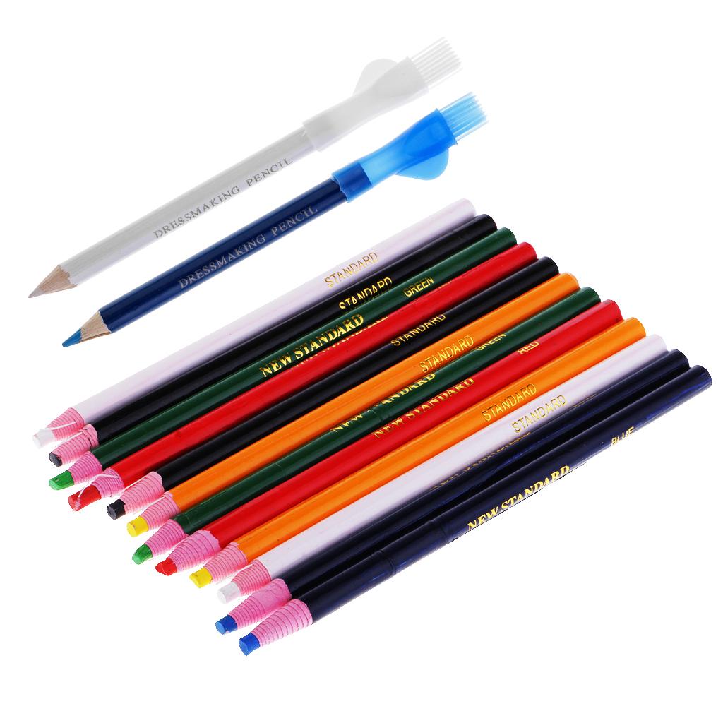 14Pcs Tailors Chalk Pen Pencil For Sewing Dressmakers DIY & Peel Off Markers