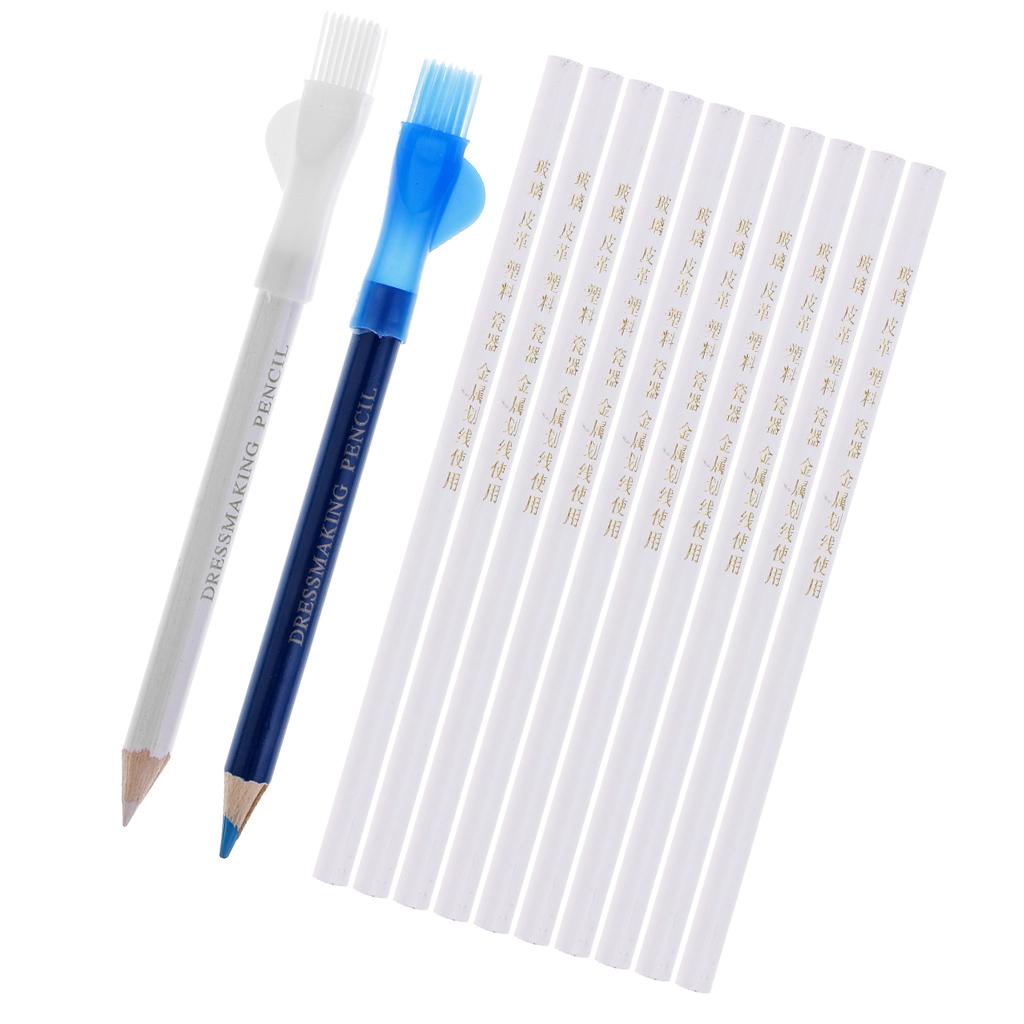 12Pcs Tailors Chalk Pen Pencil For Sewing Dressmakers DIY Fabric Markers Pen