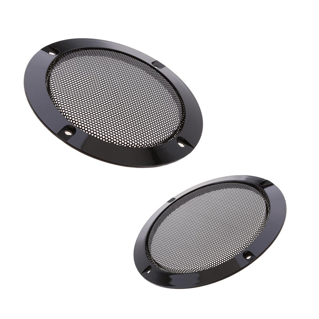 2 Sets Speaker Grills Cover Case with Screws 4Inch + 6.5Inch