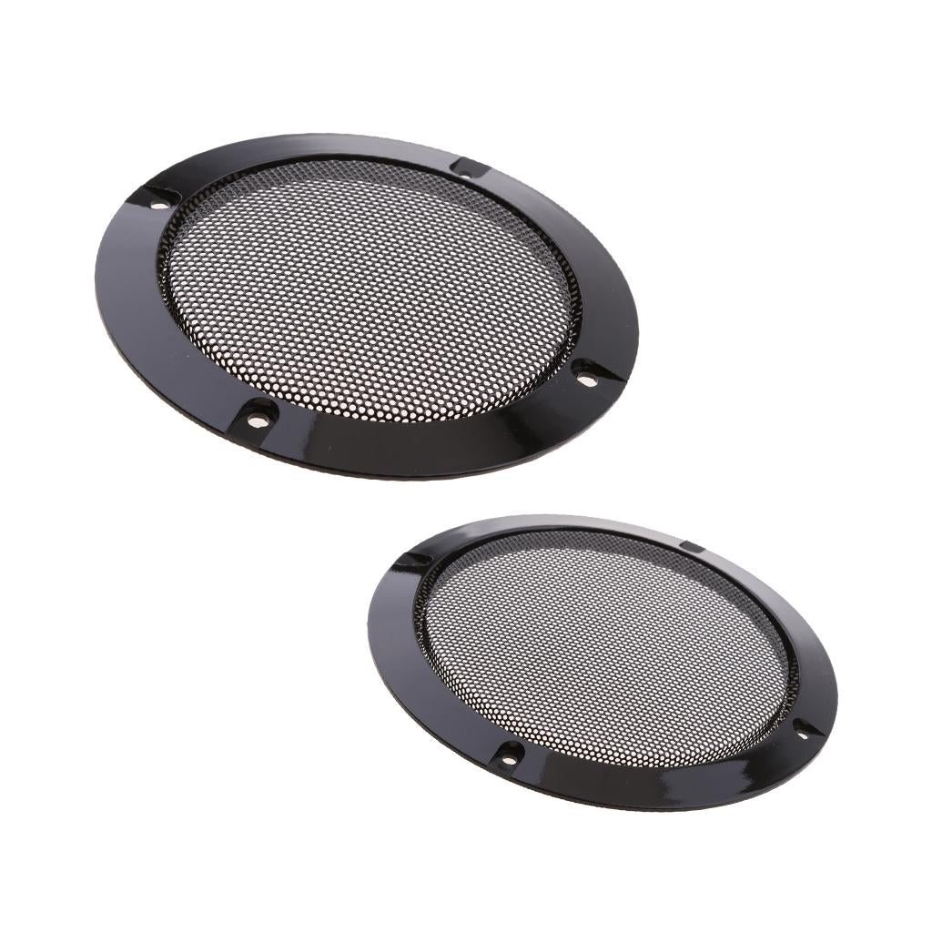 2 Sets Speaker Grills Cover Case with Screws 4Inch + 6.5Inch