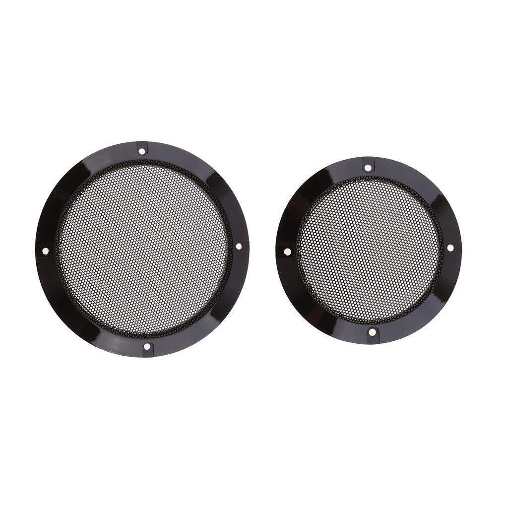 2 Sets Speaker Grills Cover Case with Screws 4Inch + 6.5Inch