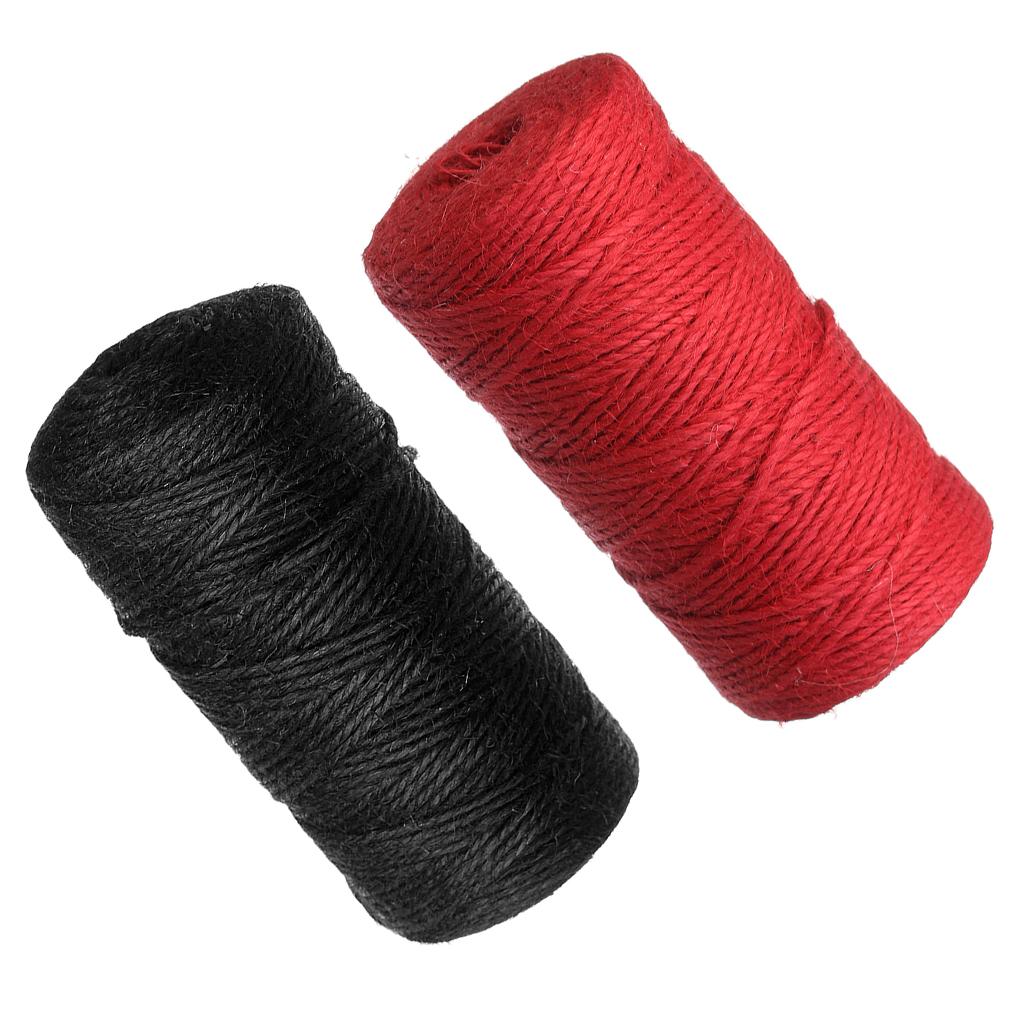 2 Rolls Natural Jute Rope Burlap Twine String Rope Cord DIY Photo Wall Decor