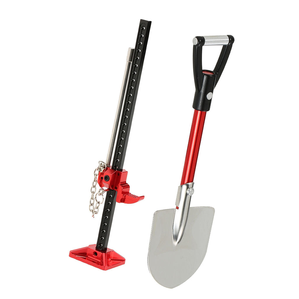 1/10 RC Rock Crawler Metal Shovel Lift Jack Model for RC4WD D90 TF2 C001 Toy