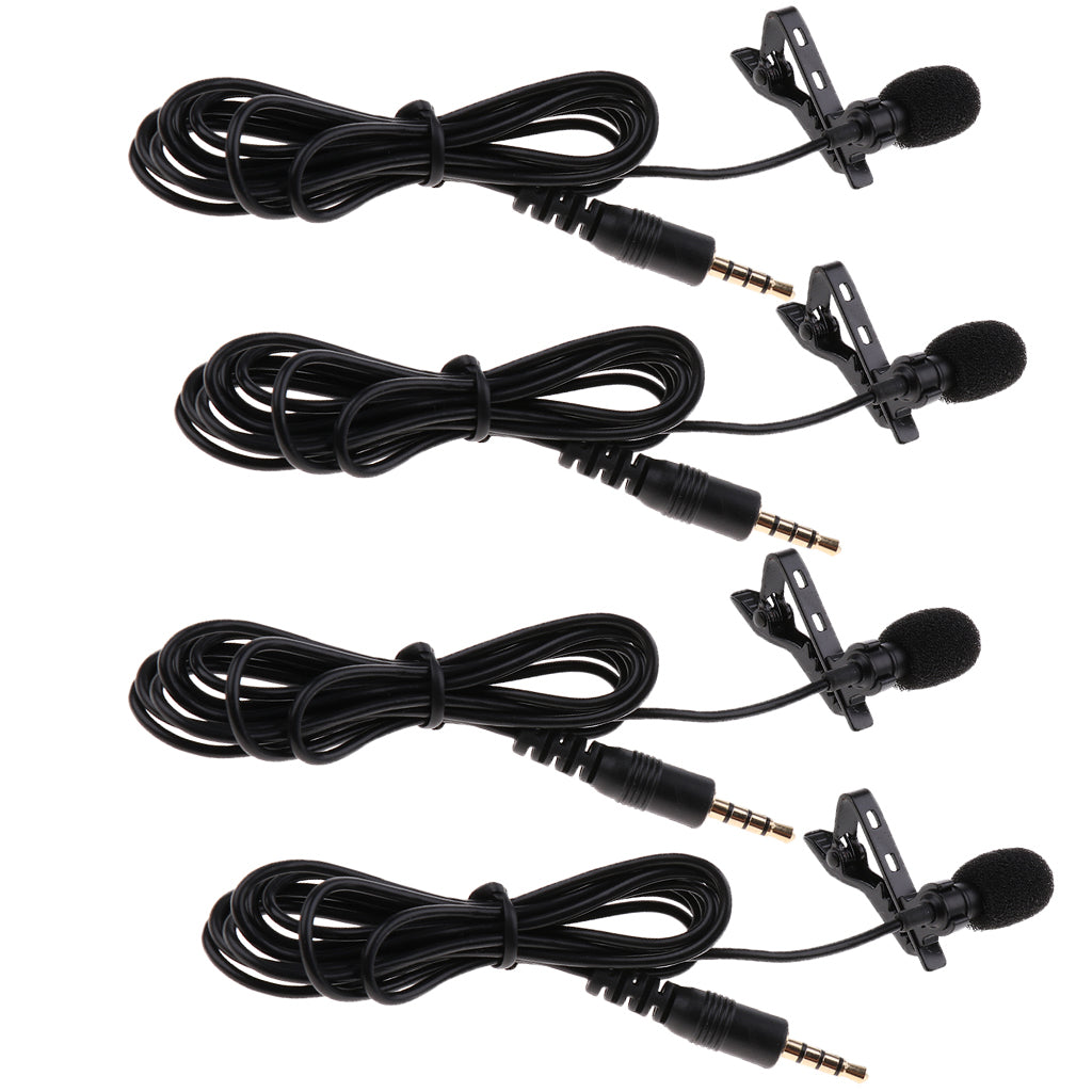 3.5mm Clip on Mini Lapel Lavalier Microphone Mic