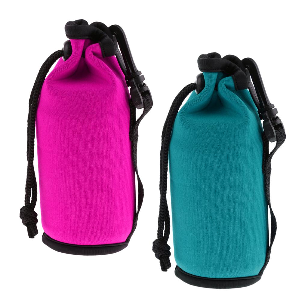 2Pcs Neoprene Insulated Water Drink Bottle Cooler Carrier Cover Sleeve