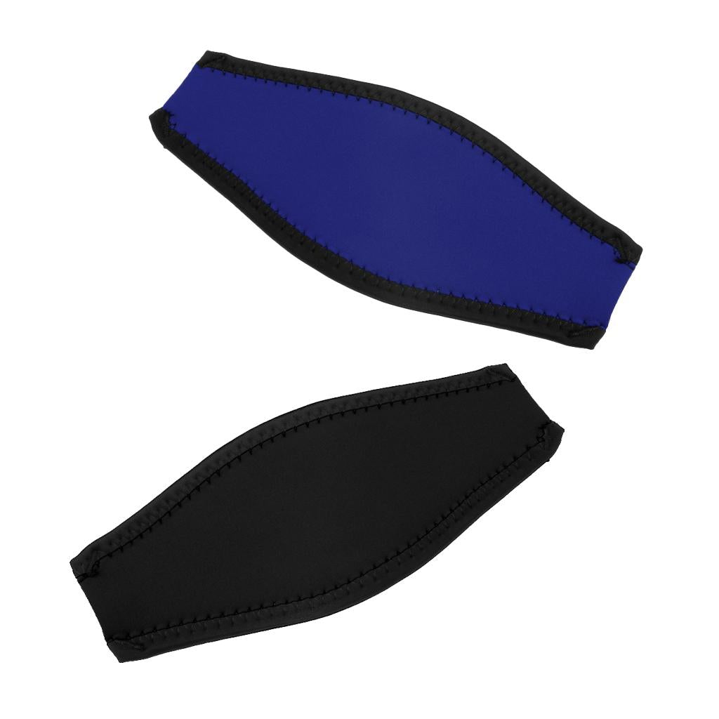 2 Pieces Neoprene Scuba Diving Snorkel Mask Cover Padded Protective Strap