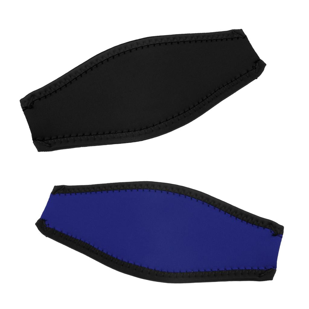 2 Pieces Neoprene Scuba Diving Snorkel Mask Cover Padded Protective Strap