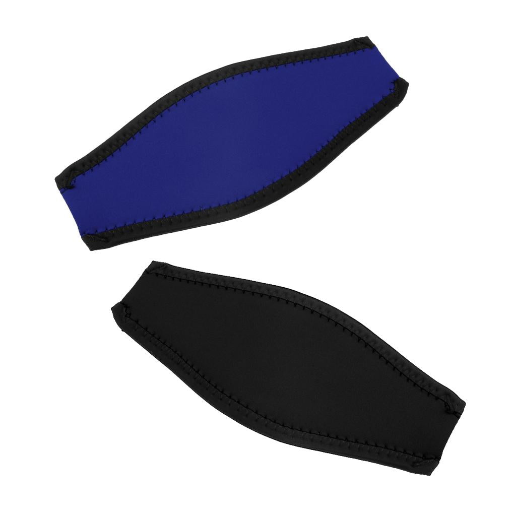 2 Pieces Neoprene Scuba Diving Snorkel Mask Cover Padded Protective Strap