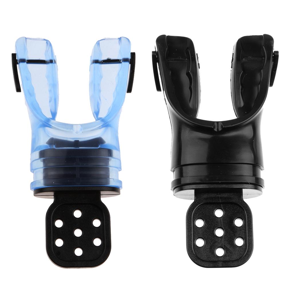 2 Pieces Silicone Scuba Diving Dive Snorkel Standard Mouthpiece Regulator