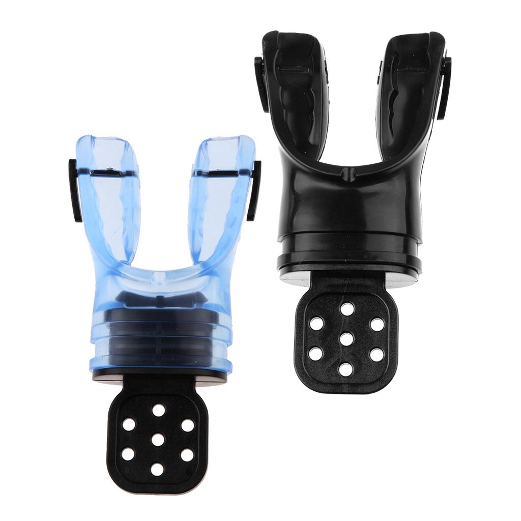 2 Pieces Silicone Scuba Diving Dive Snorkel Standard Mouthpiece Regulator