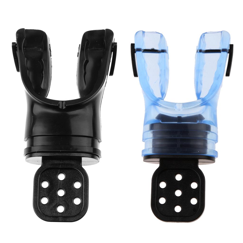 2 Pieces Silicone Scuba Diving Dive Snorkel Standard Mouthpiece Regulator