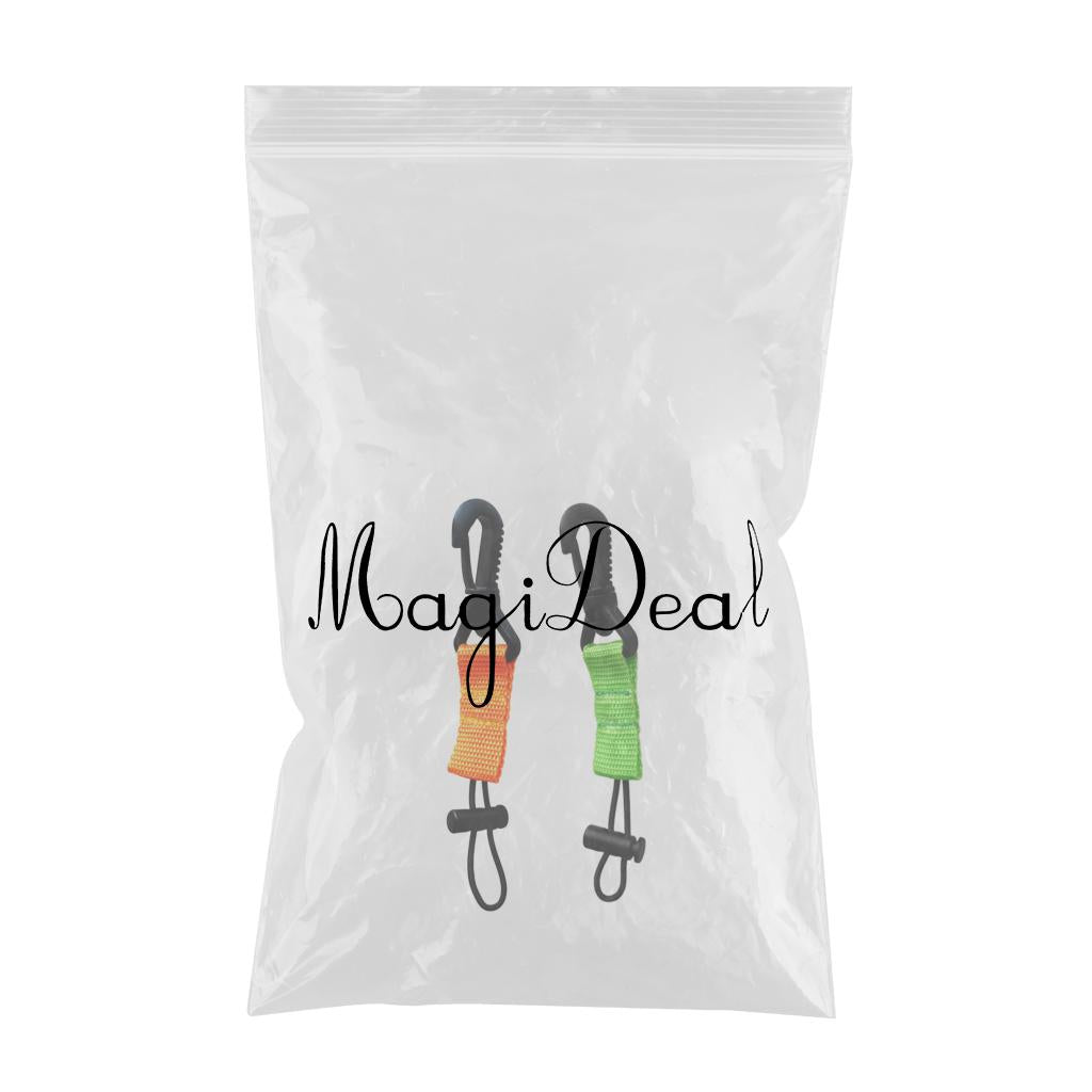 2 Pieces Scuba Diving Mouthpiece Regulator Holder Retainer with Webbing&Clip