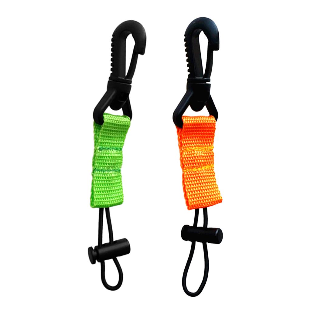 2 Pieces Scuba Diving Mouthpiece Regulator Holder Retainer with Webbing&Clip
