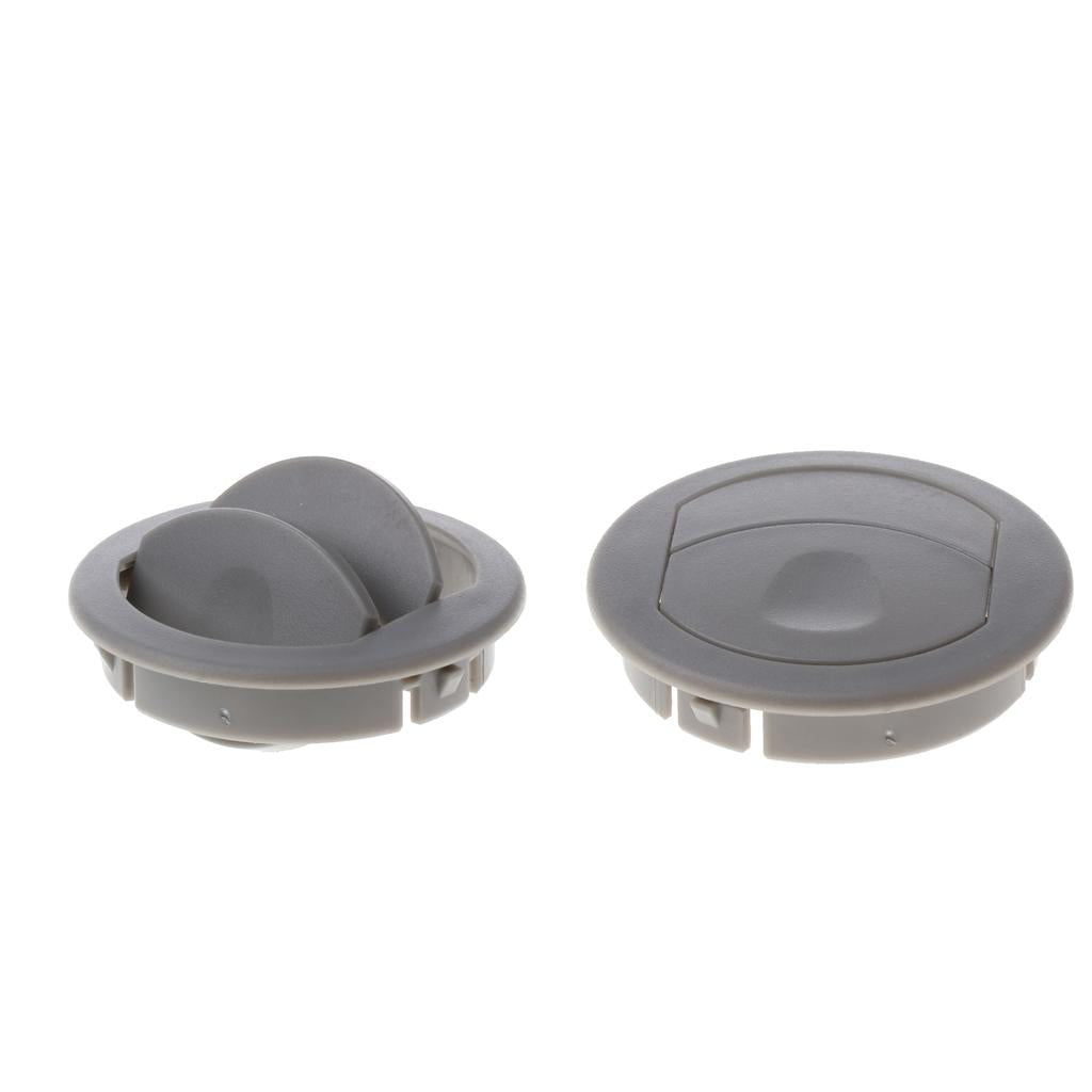2x Car RV ATV Interior Round Ceiling A/C Vent Air Outlet Rotating Open Close