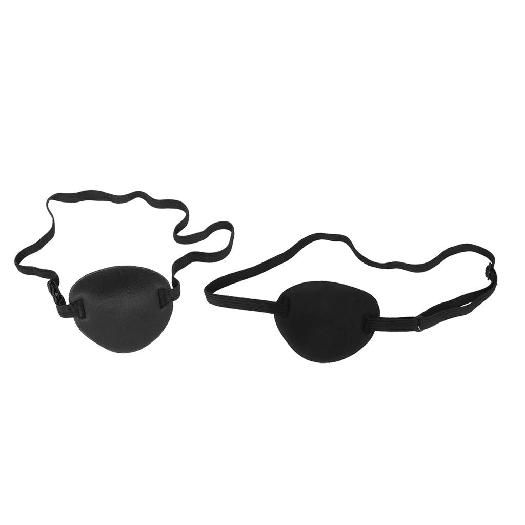2 Pieces Lazy Eye Amblyopia Training Pirate Eyepatch Eye Mask Cover Eyeshade
