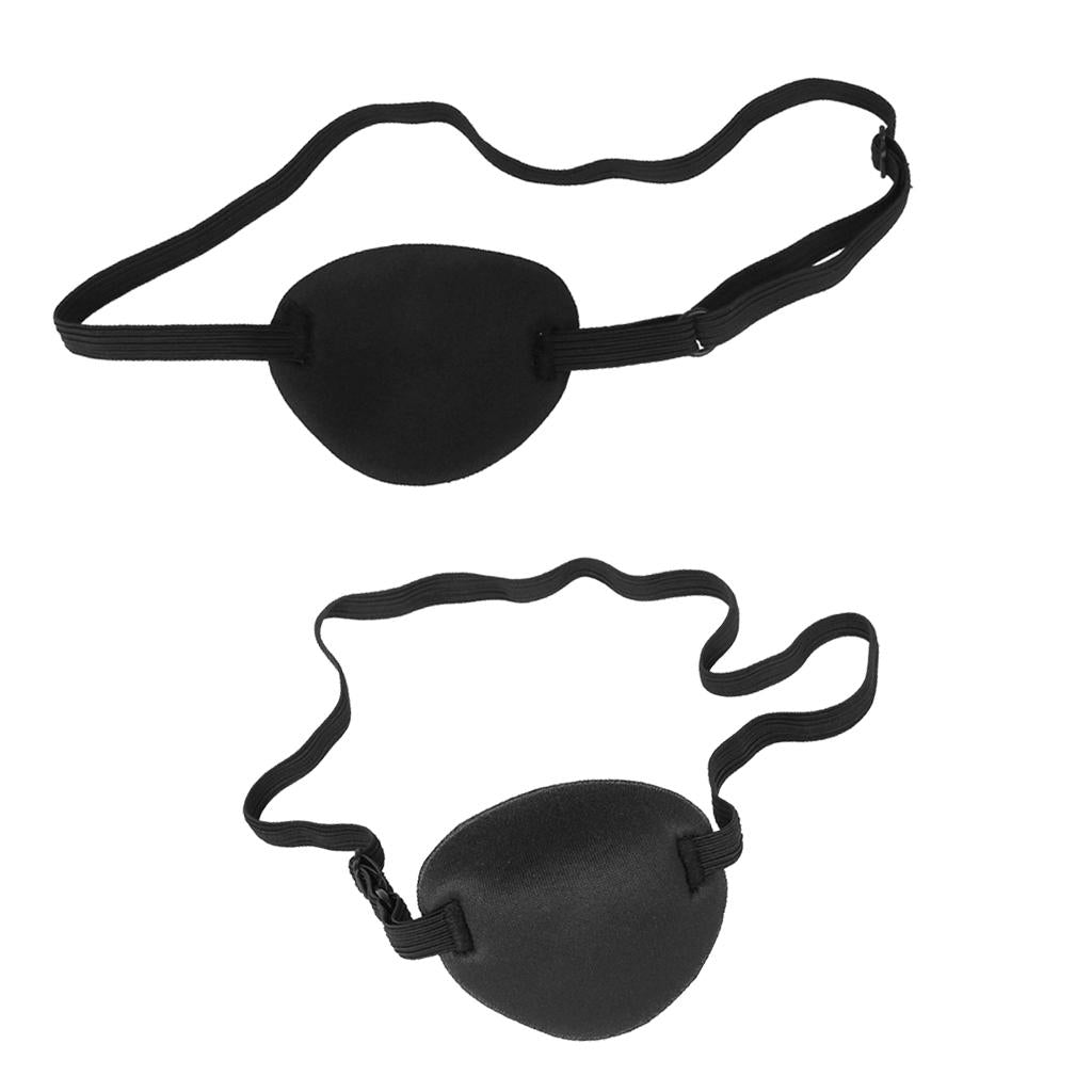 2 Pieces Lazy Eye Amblyopia Training Pirate Eyepatch Eye Mask Cover Eyeshade