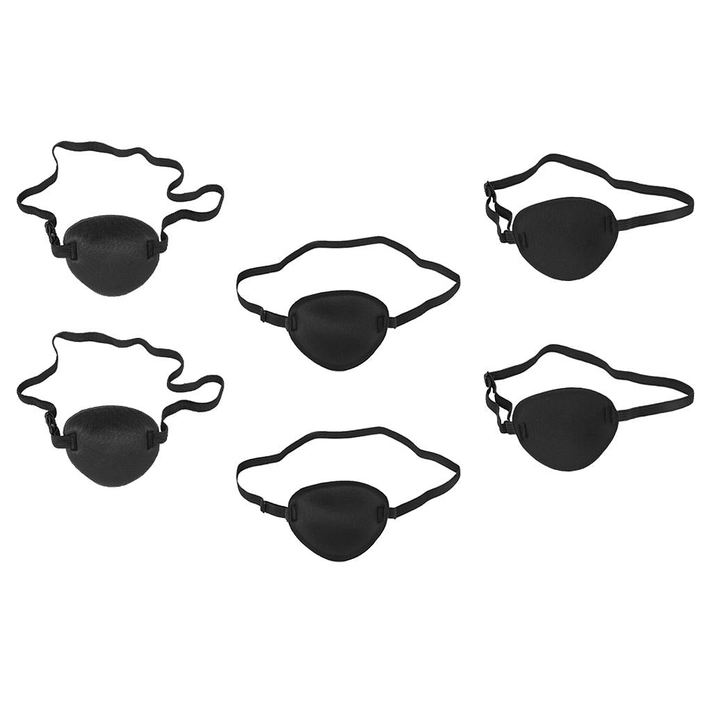 6 Pieces Lazy Eye Amblyopia Training Pirate Eyepatch Eye Mask Cover Eyeshade