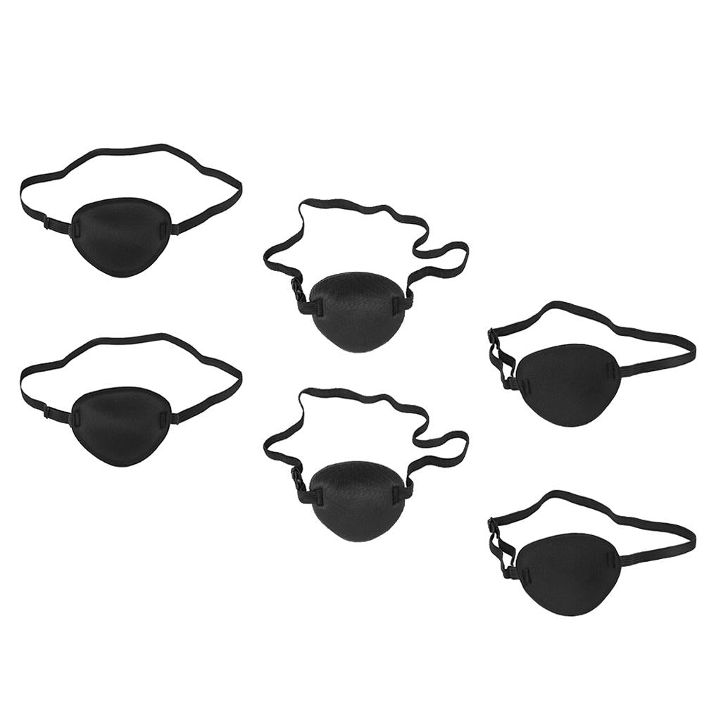 6 Pieces Lazy Eye Amblyopia Training Pirate Eyepatch Eye Mask Cover Eyeshade
