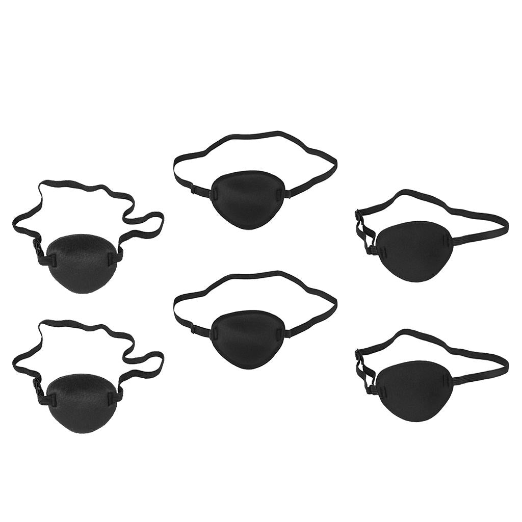 6 Pieces Lazy Eye Amblyopia Training Pirate Eyepatch Eye Mask Cover Eyeshade