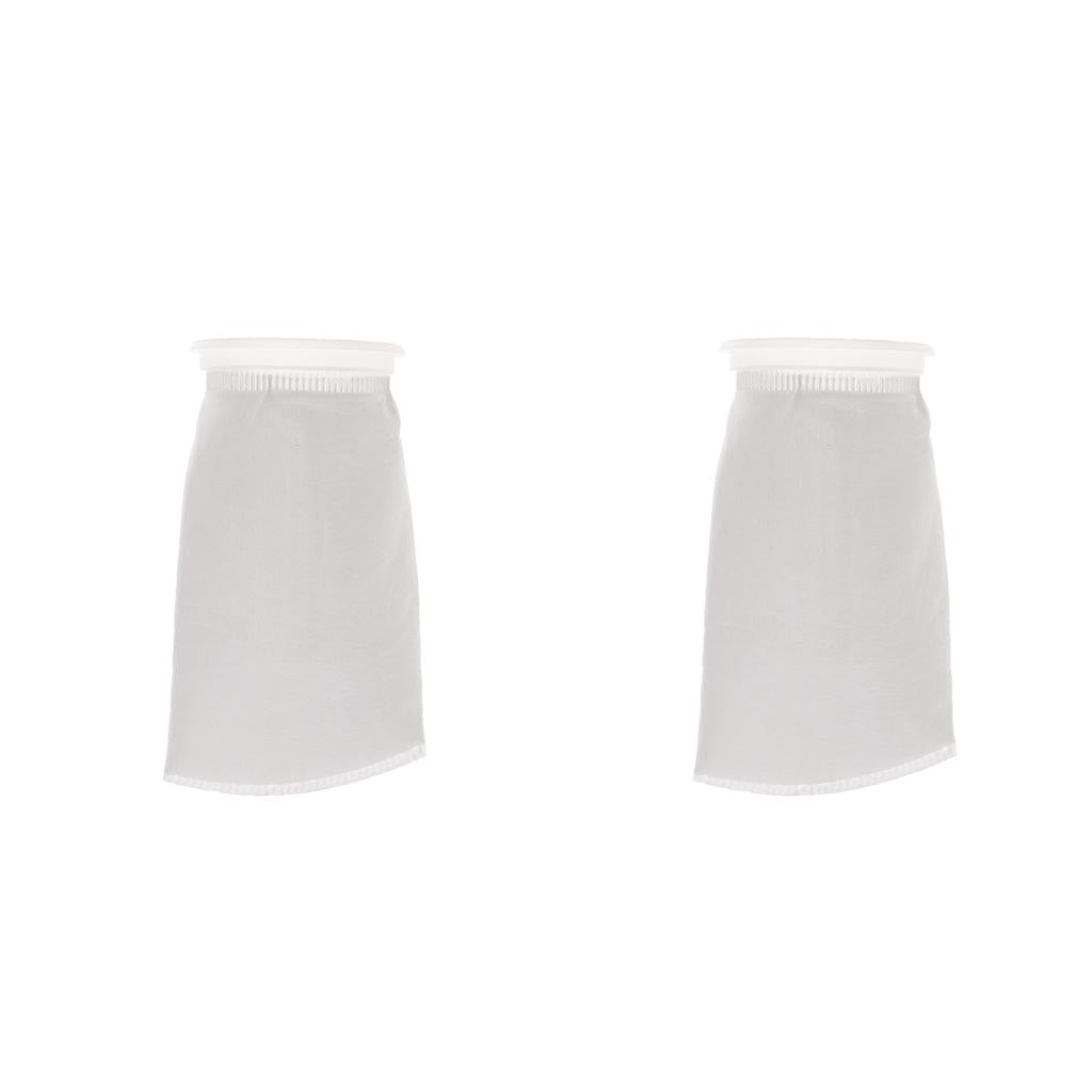 2 pcs Aquarium Tank Filter Bag 100um/150um Aquarium Felt Filter Sock Bag